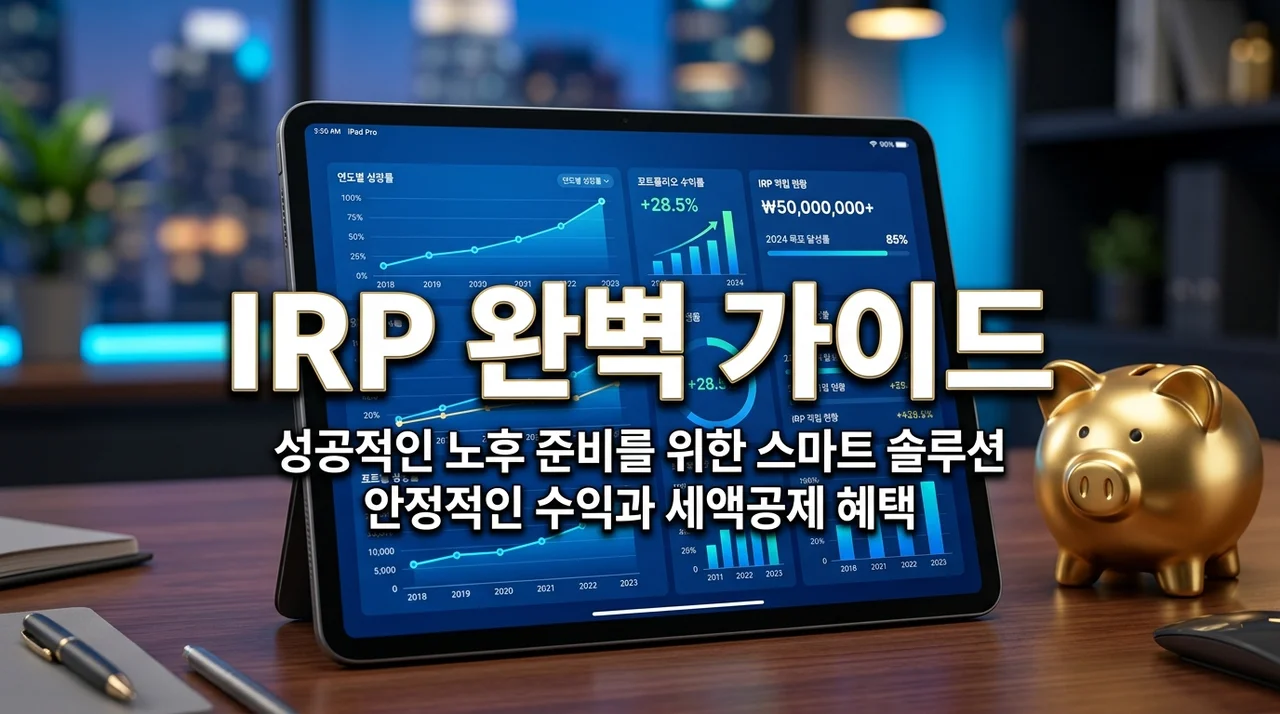 IRP란? 절세 혜택과 노후 준비를 위한 개인형 퇴직연금 완벽 가이드