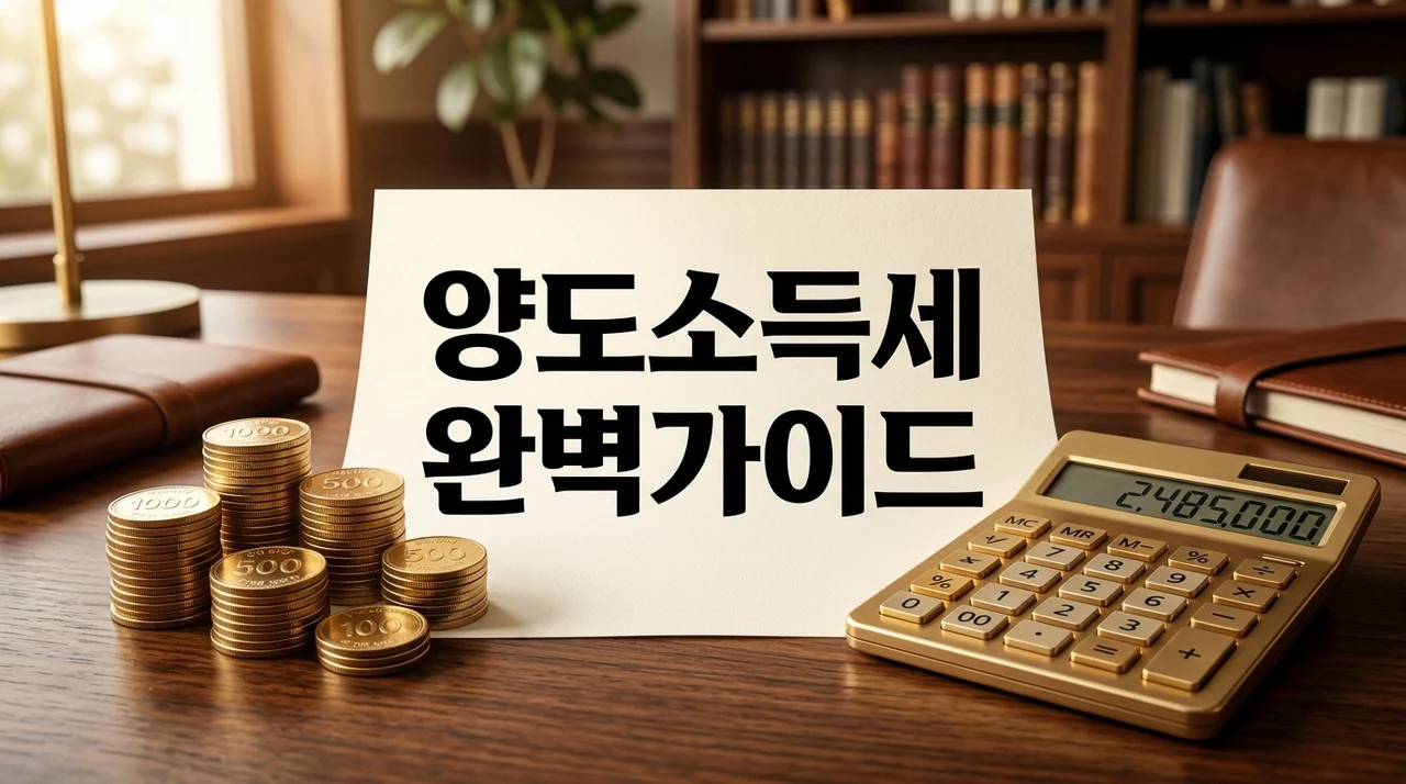 양도소득세란? 계산 방법부터 주식·부동산 절세 전략까지 완벽 정리