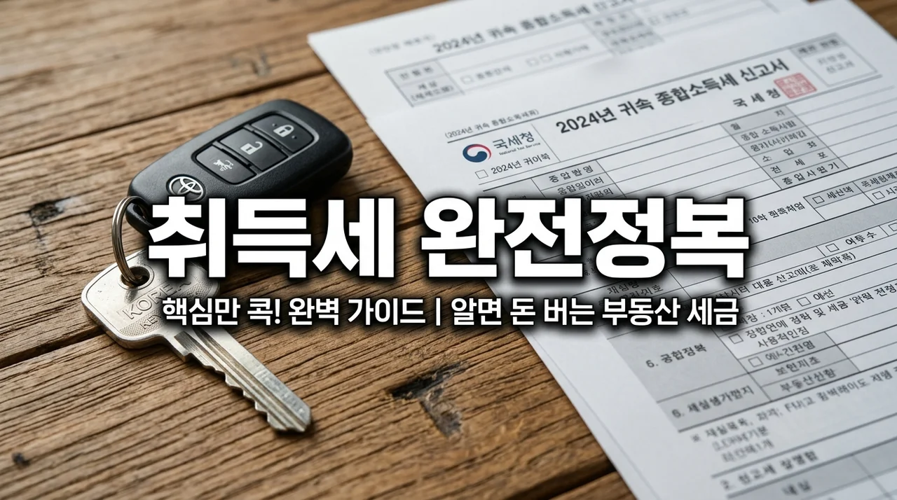 취득세 완벽 가이드: 주택·자동차 구매 시 세금 계산 및 감면 혜택