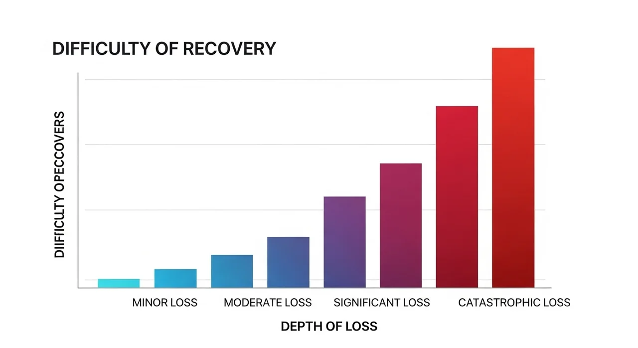 손절매가 필수적인 수학적 이유: 복구의 법칙