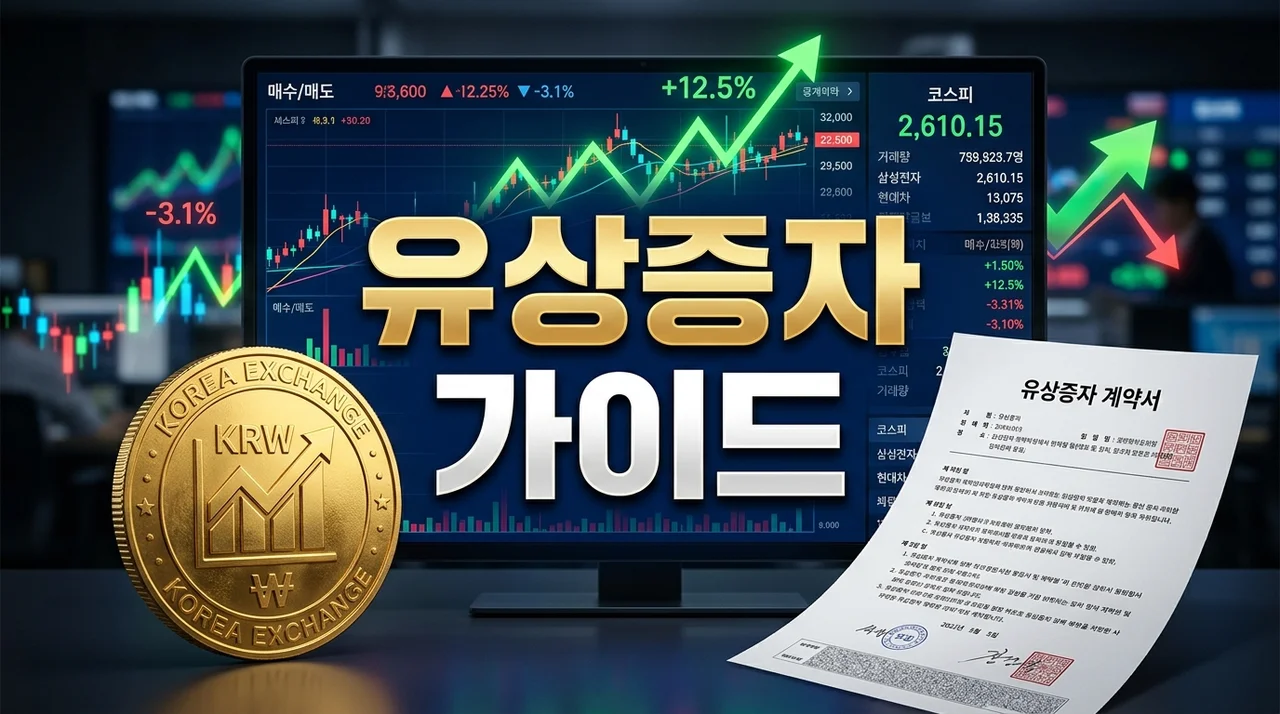 유상증자란? 뜻과 주가 영향, 호재와 악재 판단법 완벽 정리