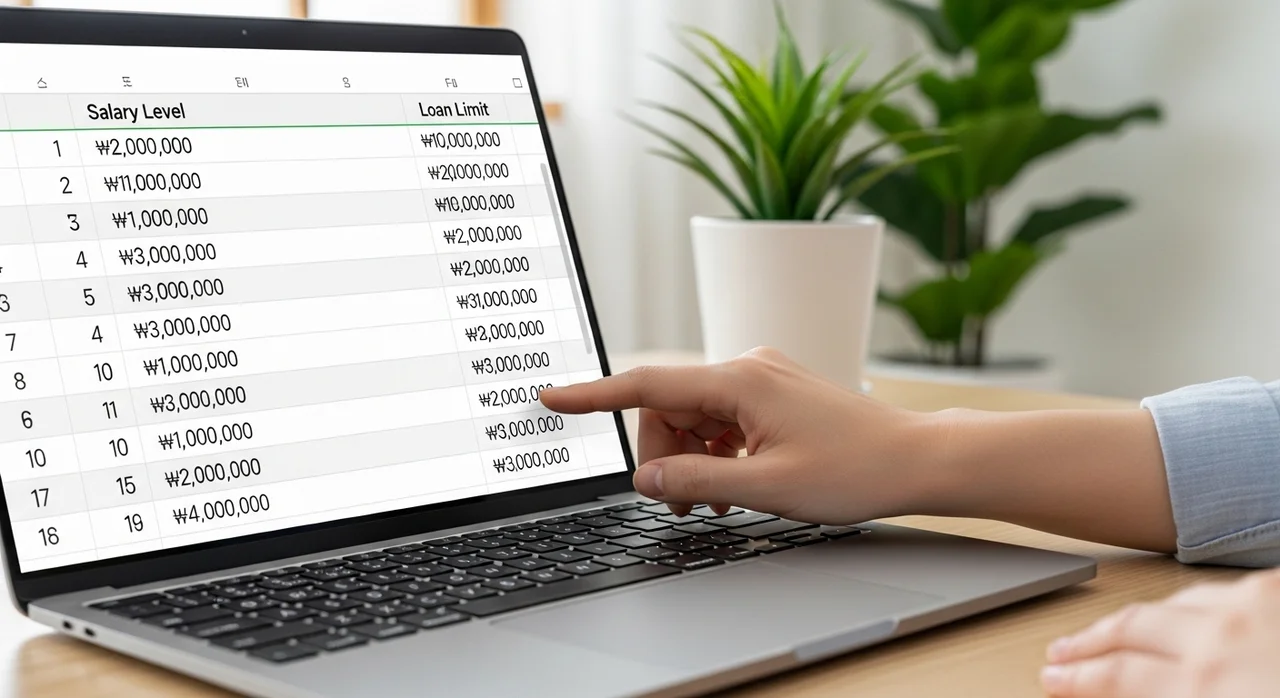 연봉별 DTI 적용 시 실제 대출 한도 예시