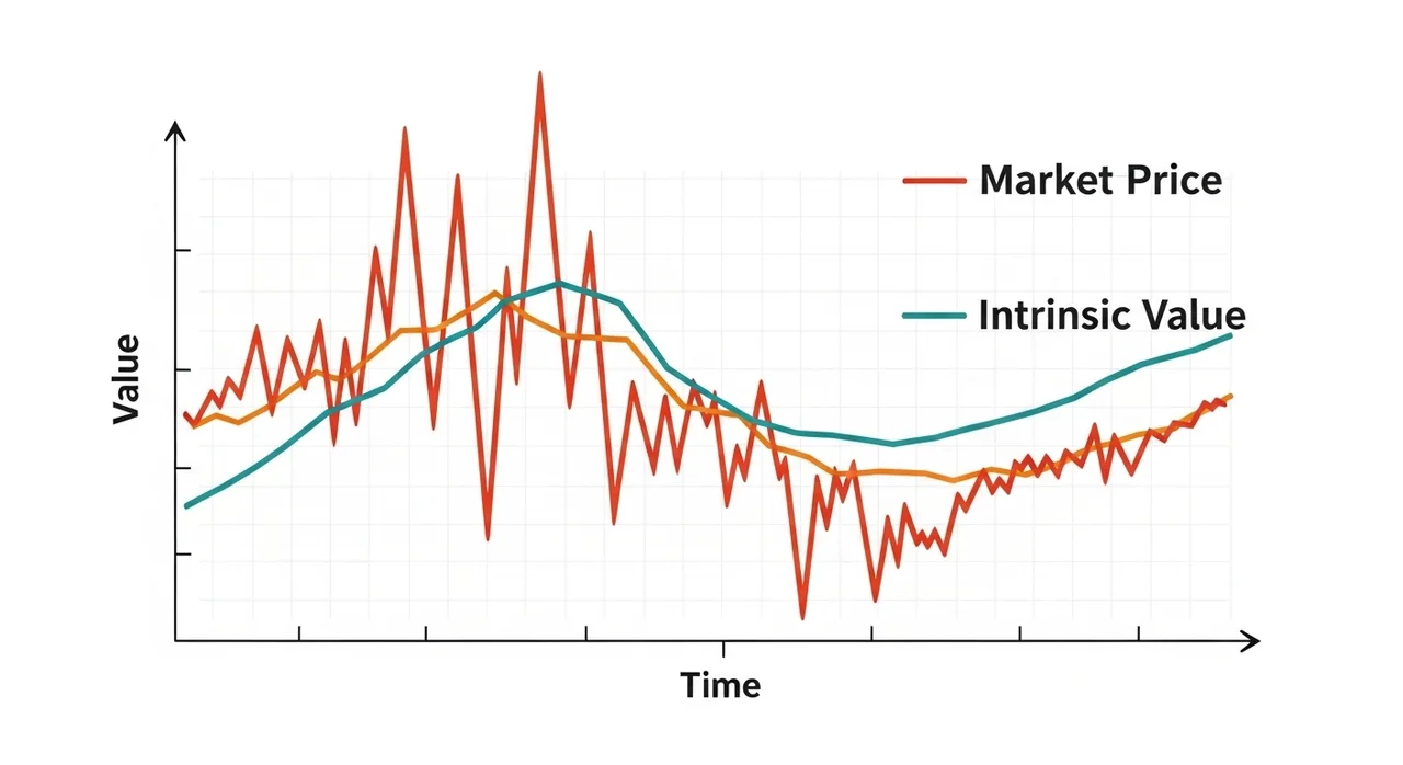 시장 가격(Price) vs 내재 가치(Value)의 차이
