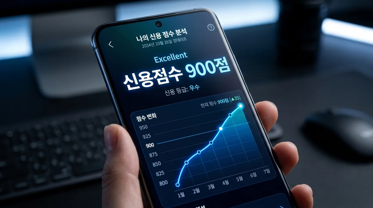 신용점수 900점 달성! 토스·카카오뱅크로 1분 만에 신용 올리기 루틴
