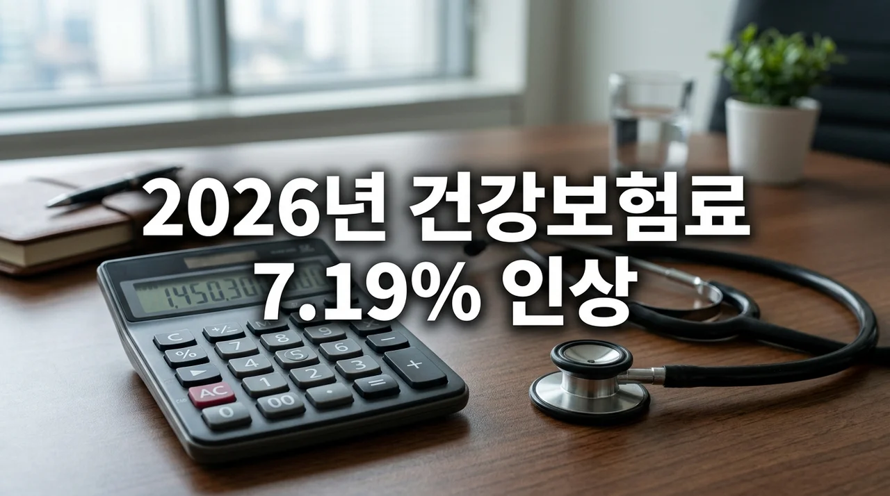2026년 건강보험료 요율 7.19% 인상 확정! 직장인·지역가입자 및 최저 보험료 총정리