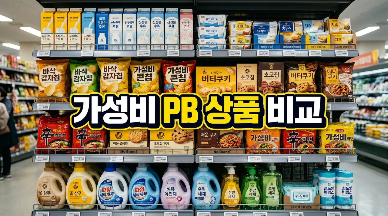 물가 상승기 가성비 끝판왕 대형마트 PB 상품 비교 및 추천 가이드