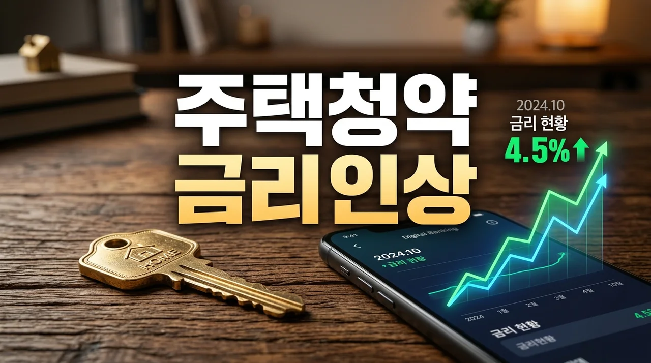 주택청약 종합저축 금리 인상 및 당첨 확률 높이는 예치금 전략 가이드
