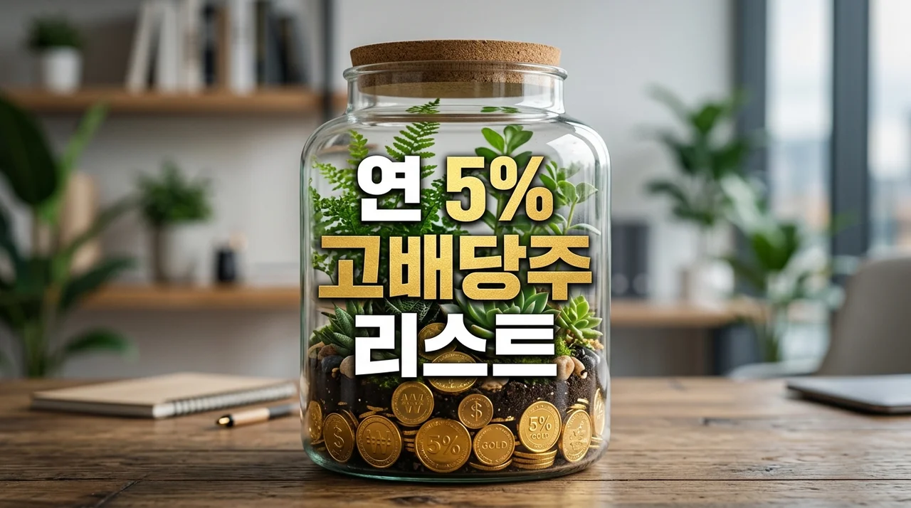 2026년 배당주 투자 가이드: 연 5% 이상 고배당 우량주 리스트 및 전략