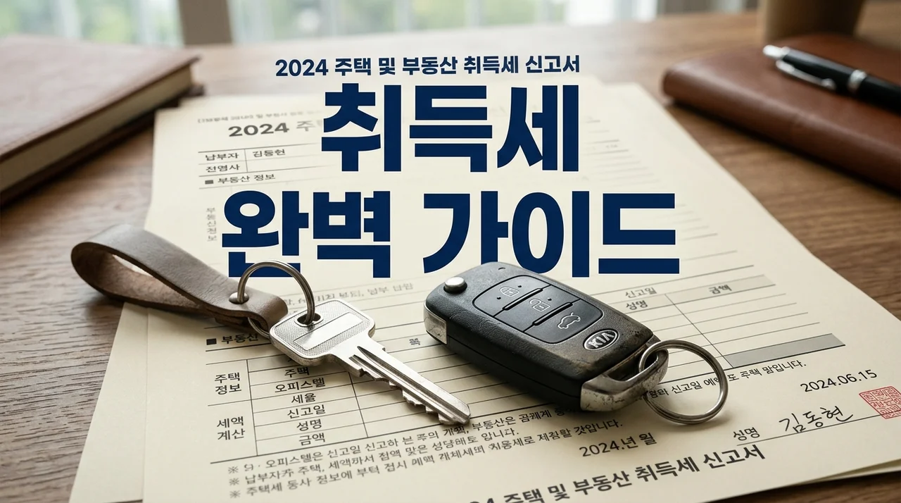 취득세란? 부동산·자동차 살 때 꼭 알아야 할 세금 완벽 정리