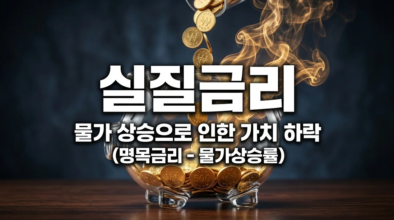 실질금리란? 물가상승률을 뺀 진짜 내 이자 수익 계산법