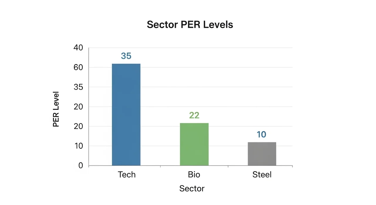 업종별 평균 PER 비교의 중요성