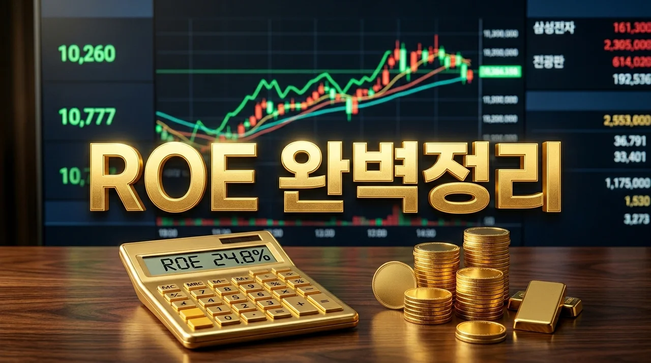 ROE란? 기업이 내 돈으로 얼마나 장사를 잘했나? 자기자본이익률 완벽 가이드