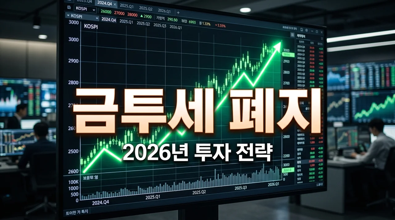 금투세 폐지 확정? 2026년 이후 개인 투자자 대응 전략 완벽 정리