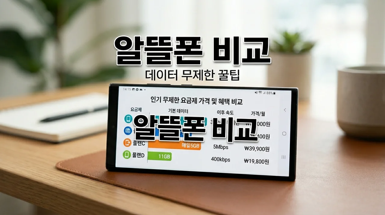 알뜰폰 요금제 비교: 데이터 무제한 가장 저렴한 곳 찾는 법