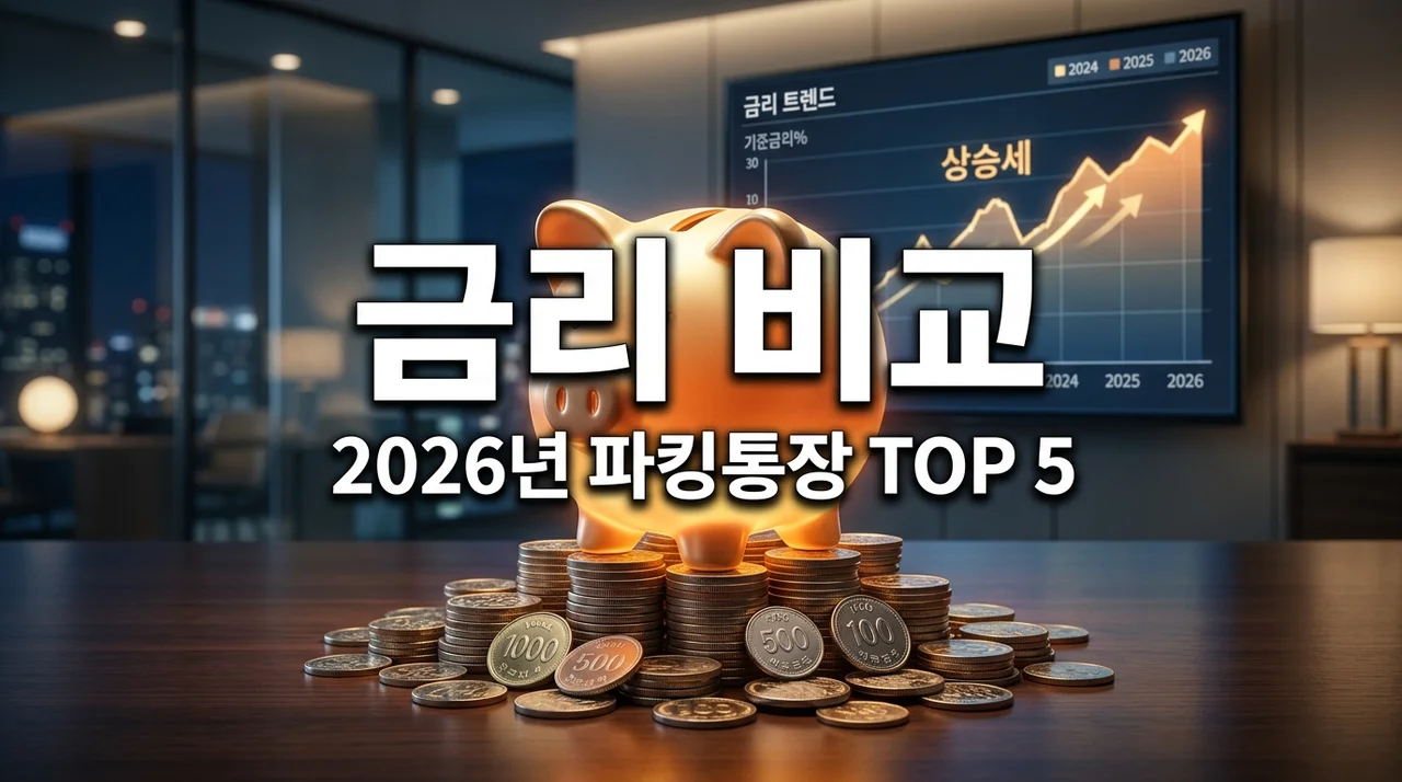 2026년 기준금리 전망과 파킹통장 금리 비교 TOP 5 완벽 정리