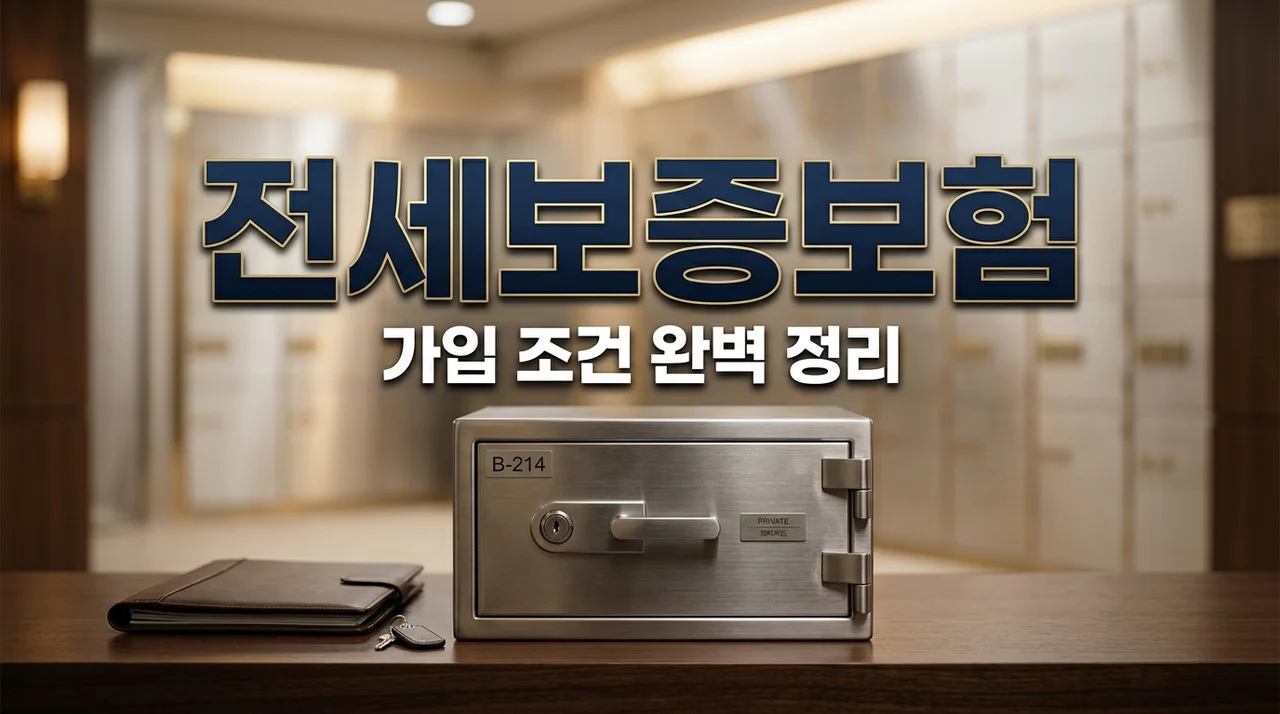 전세 보증금 반환 보증 보험 가입 조건 및 필수 서류 완벽 가이드